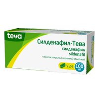 Силденафил-Тева таблетки п/о плен. 100мг 24шт миниатюра фото №2