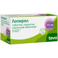 Лопирел таблетки п/о плен. 75мг 100шт миниатюра фото №3