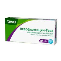 Левофлоксацин-Тева таблетки п/о плен. 500мг 14шт миниатюра фото №2
