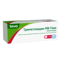Триметазидин МВ-Тева таблетки с пролонгированным высвобождением п/о плен. 35мг 60шт миниатюра фото №3