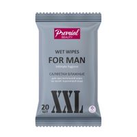 Салфетки влажные для интимной гигиены мужские Premial/Премиал 20шт миниатюра фото №2