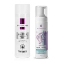 1X Шампунь от выпадения волос специализированный Селенцин фл. 200мл + 1X Пенка-мусс для интимной гигиены с пребиотиком Флоражель фл. 150мл 1X Шампунь от выпадения волос специализированный Селенцин фл. 200мл + 1X Пенка-мусс для интимной гигиены с пребиотиком Флоражель фл. 150мл