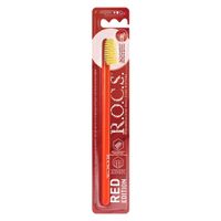 Щетка зубная средней жесткости Red Edition Classic R.O.C.S./РОКС миниатюра фото №4
