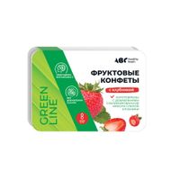 Конфета фруктовая мякоть клубники ABC Healthy Food 12г