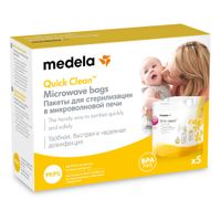 Пакеты для стерилизации в микроволновой печи Medela/Медела 5шт миниатюра фото №5
