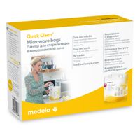 Пакеты для стерилизации в микроволновой печи Medela/Медела 5шт миниатюра фото №6