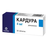 Кардура таблетки 4мг 30шт миниатюра фото №3