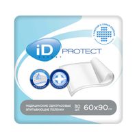Пеленки одноразовые Protect Expert iD/айДи 60х90см 30шт