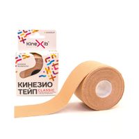 Тейп кинезио адгезивный восстанавливающий Kinexib Classic бежевый, 5х500см миниатюра фото №2