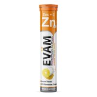 Витамины цинк и аскорбиновая кислота Evam таблетки шипучие 4,1 г 20шт