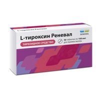 L-тироксин Реневал таблетки 100мг 56шт