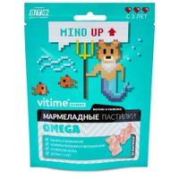 Омега для детей с 3 лет колы ViTime/ВиТайм мармеладные пастилки жевательные 2,5г 30шт