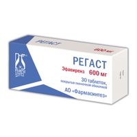 Регаст таблетки п/о плен. 600мг 30шт