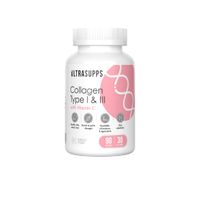 Коллаген I и III типа UltraSupps/Ультрасаппс капсулы 568мг 90шт
