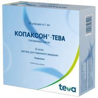 Копаксон-Тева раствор для п/к введ. шприц 20мг/мл 1мл 28шт