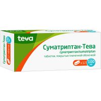 Суматриптан-Тева таблетки п/о плен. 100мг 12шт миниатюра фото №3