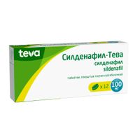 Силденафил-Тева таблетки п/о плен. 100мг 12шт миниатюра фото №3