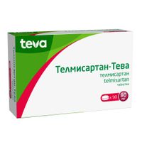 Телмисартан-Тева таблетки 80мг 90шт миниатюра фото №3