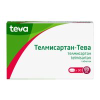 Телмисартан-Тева таблетки 80мг 90шт миниатюра фото №2