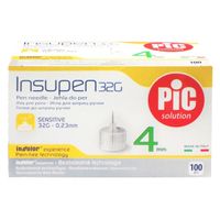 Иглы одноразовые insupen к шприц-ручке 32g 5/32` (0,23мм x 4мм) 100шт Иглы одноразовые insupen к шприц-ручке 32g 5/32` (0,23мм x 4мм) 100шт