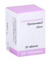 Новокаинамид таблетки 250мг 20шт
