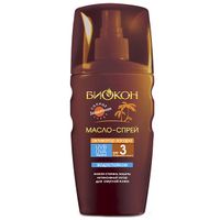 Масло спрей SPF3 Активатор Загара Эколла Био Биокон 160мл