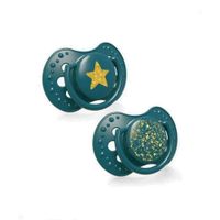 Пустышка силиконовая динамическая зеленая 6-18 мес. Stardust Lovi/Лови 2шт