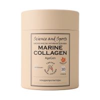 Морской коллаген вкус апельсина с хондропротекторами и гесперидином AgeGen Science and Sports стик 30шт