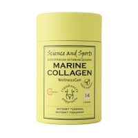 Морской коллаген вкус кокоса и ванили гарциния и гуарана с витамином С WellnessGen Science and Sports стик 14шт