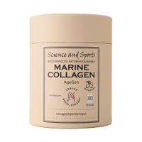 Морской коллаген вкус шиповника с хондропротекторами и гесперидином AgeGen Science and Sports стик 30шт
