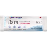 Вата хирургическая стерильная Клинса 100г