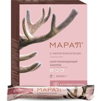 Марал сухой с пантогематогеном напиток порошок для приг. раствора для приема вн. саше 20г 20шт