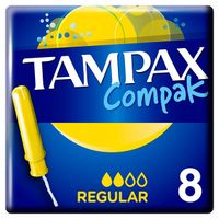 Тампоны с аппликатором Regular Compak Tampax/Тампакс 8шт миниатюра