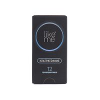 Презервативы ультратонкие Like Me 12шт