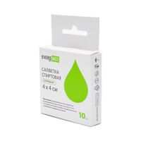 Салфетка спиртовая стерильная EversMed/ЭверсМед 4х4см 10шт миниатюра фото №2