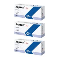 3Х Хартил таблетки 5мг 28шт 3Х Хартил таблетки 5мг 28шт