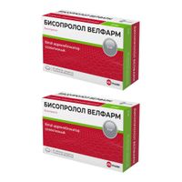 2Х Бисопролол Велфарм таблетки п/о плен. 5мг 50шт