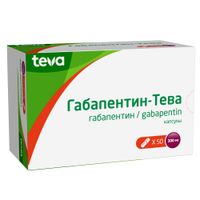 Габапентин-Тева капсулы 300мг 50шт миниатюра фото №2