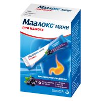 Маалокс смородина суспензия для приема внутрь мини стик 6шт