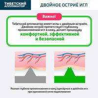 Иппликатор Кузнецова тибетский на мягкой подложке магнитный желтый 17x28см миниатюра фото №7