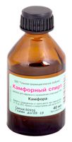 Камфорный спирт раствор для наружного применения спиртовой 10% 40мл Камфорный спирт раствор для наружного применения спиртовой 10% 40мл