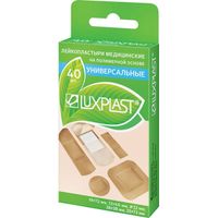 Пластырь бактерицидный универсальный на полимерной основе Luxplast/Люкспласт 40шт