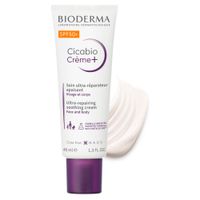Крем для лица и тела восстанавливающий успокаивающий уход SPF50+ Creme+ Cicabio Bioderma/Биодерма туба 40мл миниатюра фото №2