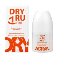 Средство от обильного потоотделения с пролонгированным действием Dry Ru/Драй Ру ролик 50мл миниатюра фото №2