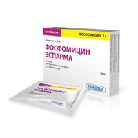 Фосфомицин Эспарма порошок для приг. раствора для приема внутрь 3г пак. 8г