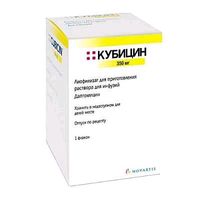 Кубицин лиоф. пригот. р-ра д/инф. 350мг фл. 10мл
