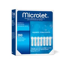 Ланцеты для прокалывания пальца к устройству Microlet/Микролет 200шт миниатюра фото №3