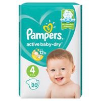 Подгузники детские Baby Dry Active Pampers/Памперс 8-14/9-14кг 20шт р.Maxi (4)