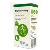 Флутиказон Эйр аэрозоль для ингаляций дозированный 250мкг/доза 120доз миниатюра фото №3