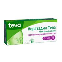 Лоратадин-Тева таблетки 10мг 30шт миниатюра фото №3